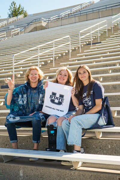 RAIN PONCHO USTATE LOGO ALL OVER